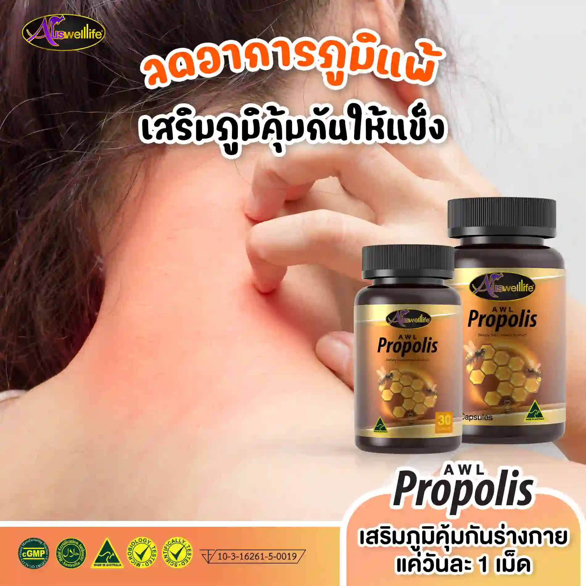 AWL Propolis เสริมภูมิคุ้มกัน ดูแลปัญหาภูมิแพ้ - Image 2